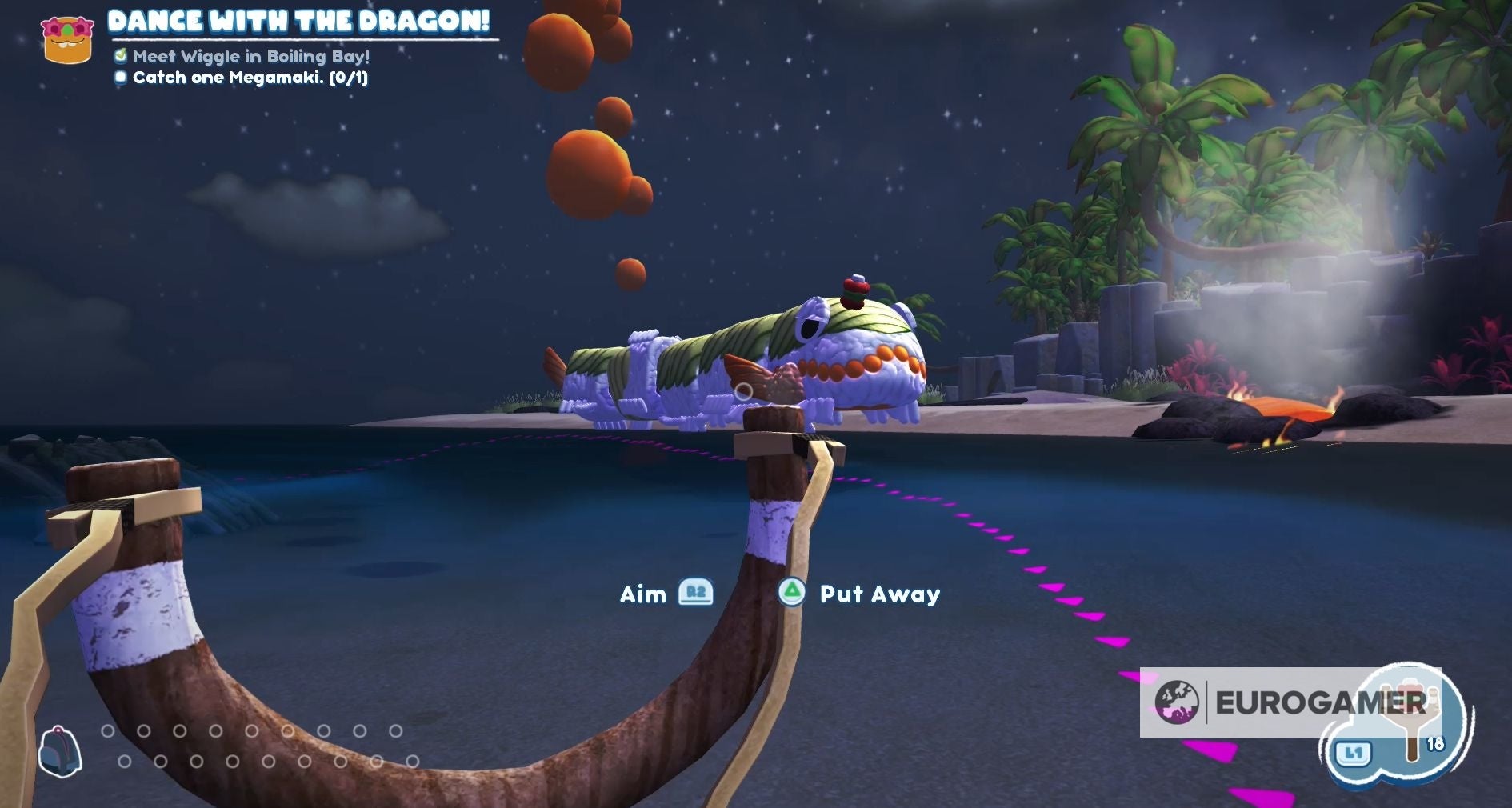 Bugsnax Dance With the Dragon quest How to defeat the Megamaki in